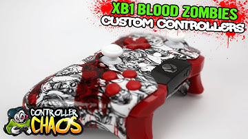 Xbox One Zombies Blood Splatter - Custom Controllers - Controller Chaos
