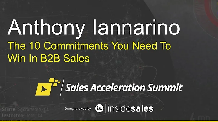 Anthony Iannarino - The 10 Commitments You Need to Win in B2B Sales