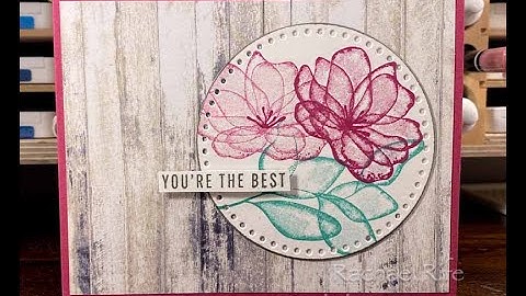 Translucent Florals simply beautiful card, Stampin