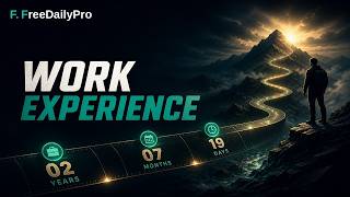 How to Calculate Total Work Experience in Years Months Days Free | FreeDailyPro.com