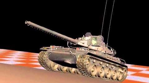 Dynamic Simulation of Vehicle with Continuous Tracks, 3D Studio Max