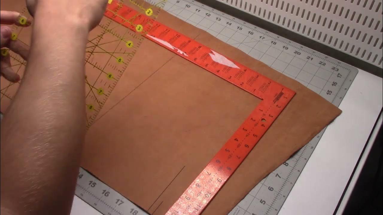 Bible Rebinding How I Measure and Cut Leather YouTube