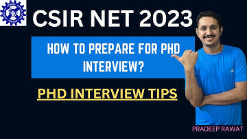 CSIR NET 2023 |HOW TO PREPARE FOR PHD INTERVIEW || PHD INTERVIEW TIPS |SOP |WRITEUP |PRADEEP RAWAT