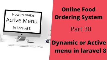 #laravel8 Dynamic Menu in Laravel 8 By With Us Buddy
