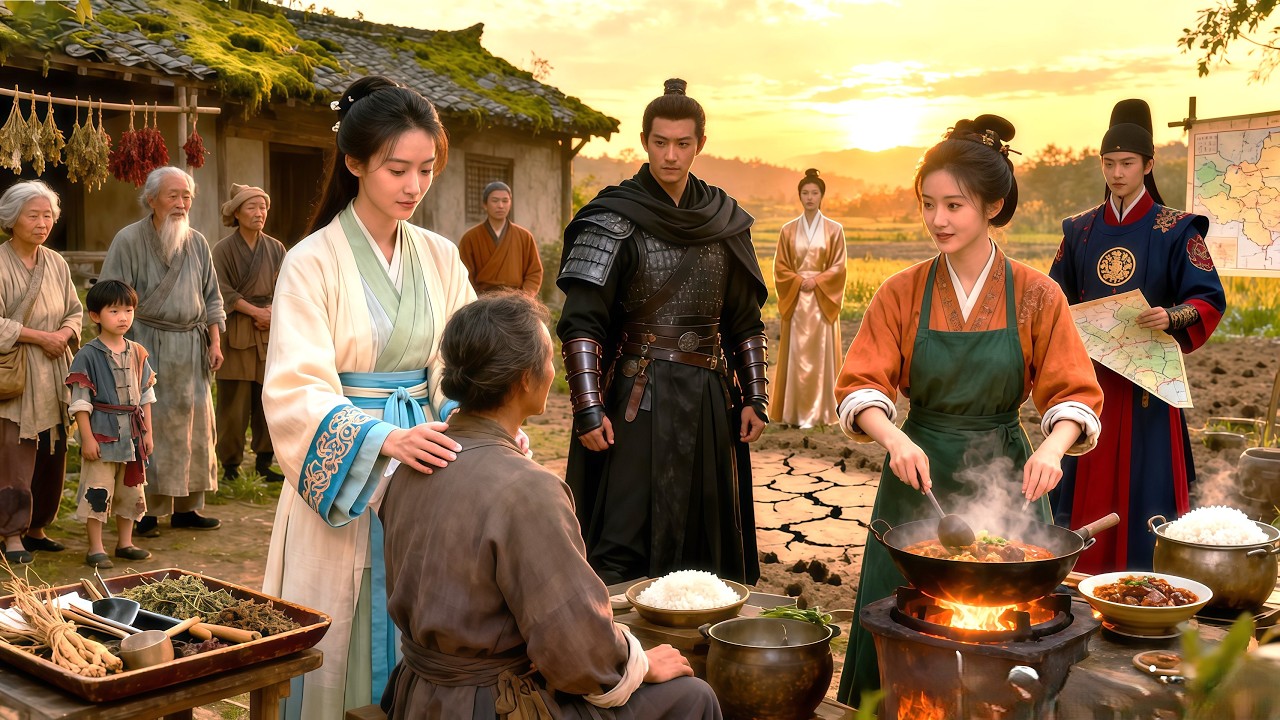 Hai Cô Gái Xuyên Không Về Nạn Đói Tiến Sĩ Và Đầu Bếp Vả Mặt Lũ Người Khinh Rẻ Làm Trùm Cả Thiên Hạ