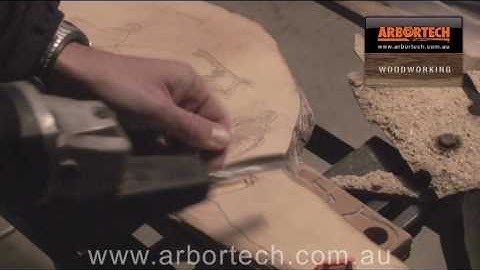 Decorative Artwork using the Arbortech Power Chisel