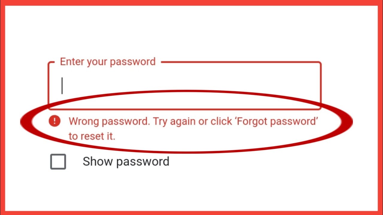 Enter password again. Wrong password. Wrong password. Try again or click forgot password to reset it.. Wrong password! Try again.. Wrong password Error.