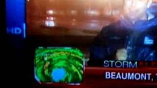 TWC - Naked Guy Running During Hurricane Ike Broadcast