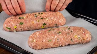 The most delicious meat rolls with different fillings!  That's the only way I cook! Dinner!