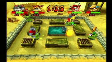 Crash Bash Co-op - Desert Fox Gem & Crystal Challenges