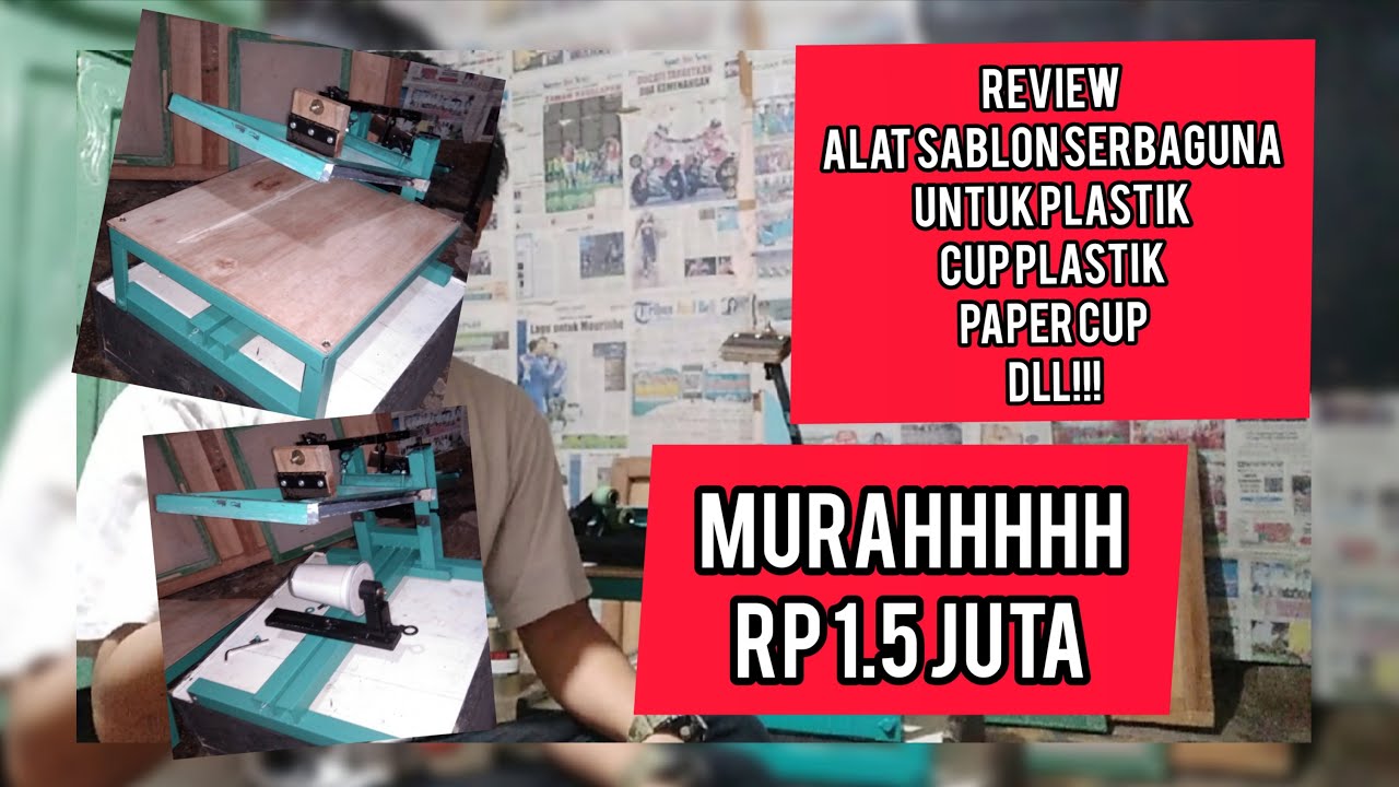  Alat  Sablon  Plastik  Cup Plastik  Gelas Serbaguna Murah 