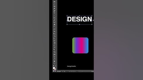 Gradient text in adobe illustrator 🪄...#design #designpeedia #illustrator #graphicdesign #designer