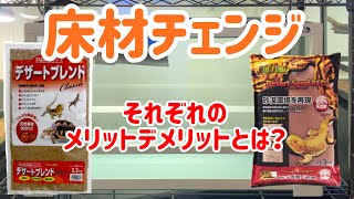 【床材】デザートサンドからデザートブレンドに替えてみたら・・