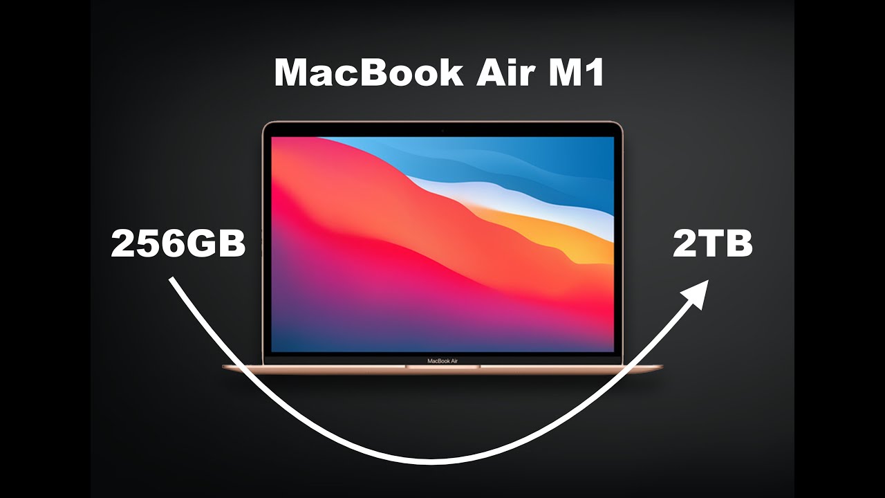 Manifold Stræbe Fejl MacBook Air M1 (A2337) SSD Upgrade 256GB to 2TB - YouTube