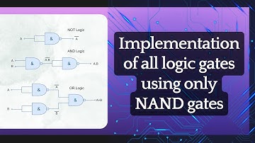 All Logic Gates Using NAND Gate | EXOR and EXNOR Using NAND Gate! | Implement All Logic Gates Easily
