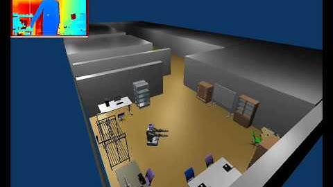 Human Robot Interaction with Depth Camera and 3D Simulator