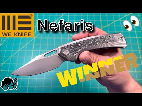 Review/impressions of a very cool & limited edition We Knives Nefaris knife… an amazing flipper!
