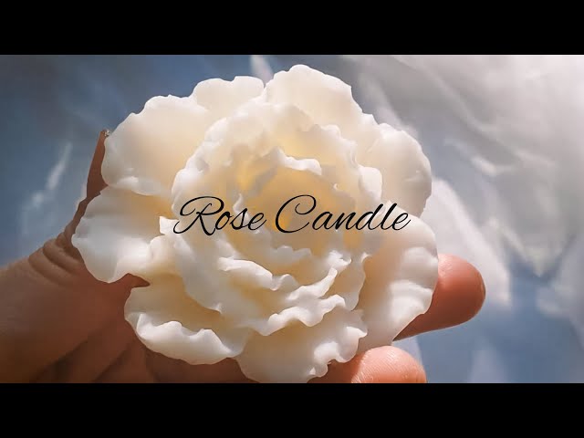 How to Make Beautiful candles | DIY Candle making at home for beginners | Scented Rose Candle Making class=