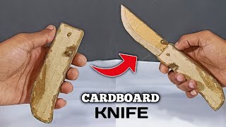 How To Make Cardboard Folding Knife