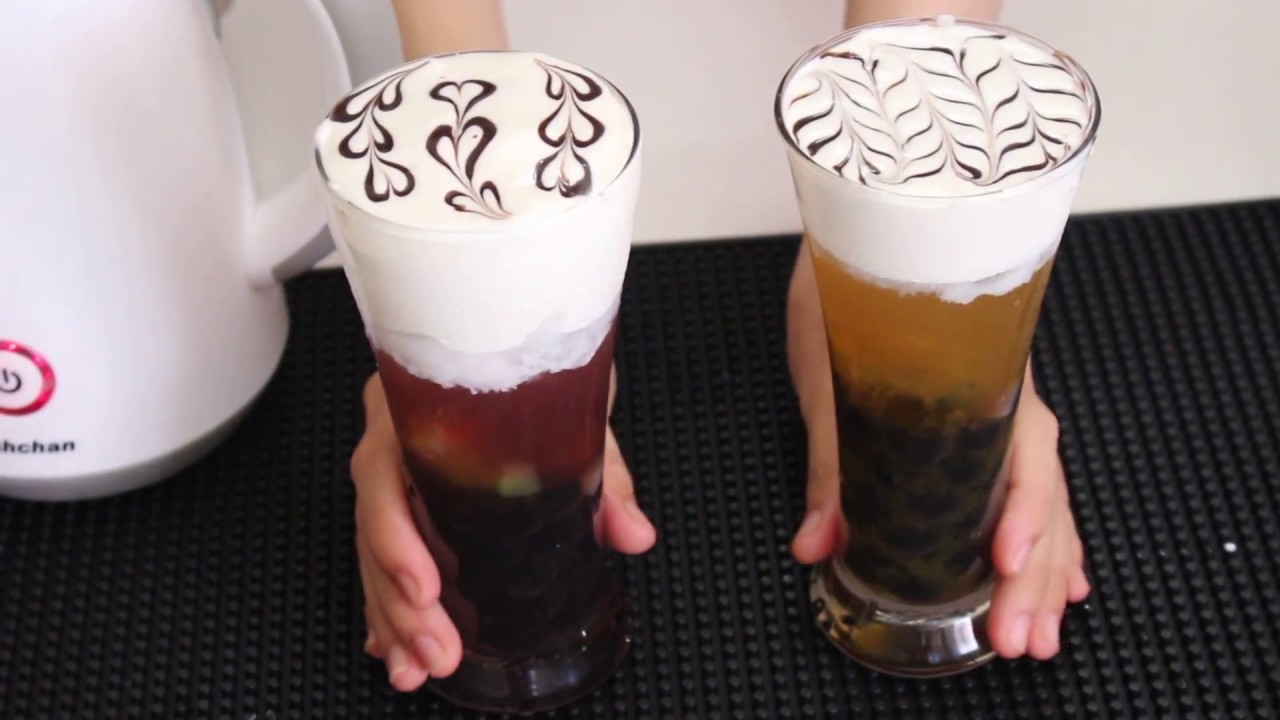 Cách làm bọt sữa milk foam (macchiato) béo ngậy cực dễ... - youtube