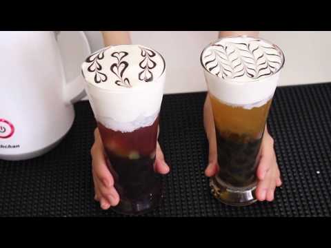 Video Cách làm bọt sữa milk foam (macchiato) béo ngậy cực dễ... - youtube