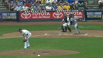 CLE@MIL: Gomes plates Brantley with a single