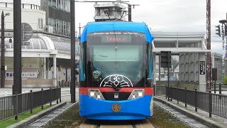 【ドラえもんトラム！】MLRV1000形1003編成万葉線高岡駅行き末広町～高岡駅間通過