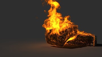 Procedural burning paper with Thinkingparticles RnD