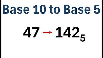 How to Convert Base 10 to Base 5