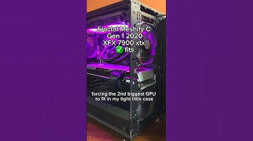He put the Longest 13.5 inch GPU into my little Meshify C Case #pcbuild 7900 xtx