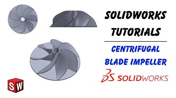 Design a Centrifugal Blade Impeller in SolidWorks | SolidWorks Tutorial | Mechanical dot com