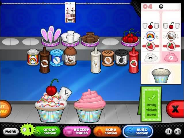 Papa's Cupcakeria - Minigames 