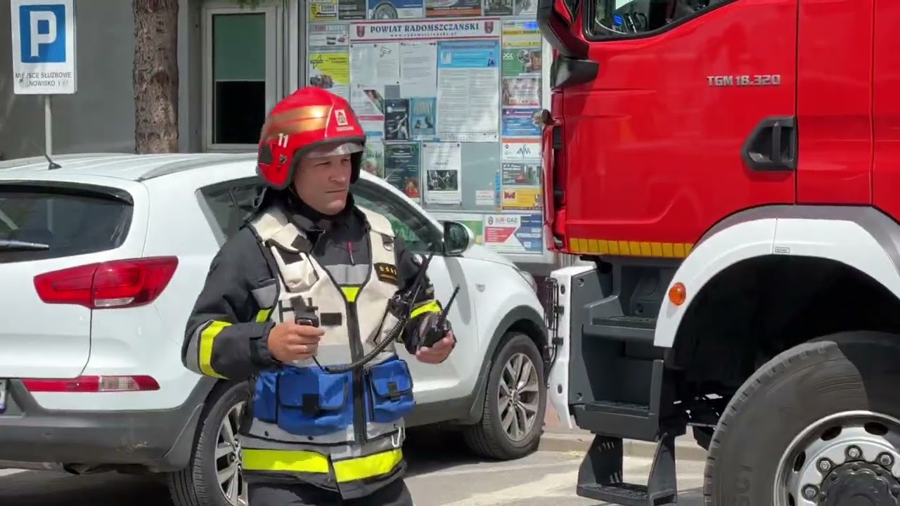 Ćwiczenia obiektowe KP PSP Radomsko - Starostwo Powiatowe w Radomsku