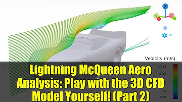 Lightning McQueen Aero Analysis: Play with the 3D CFD Model Yourself! (Part 2)