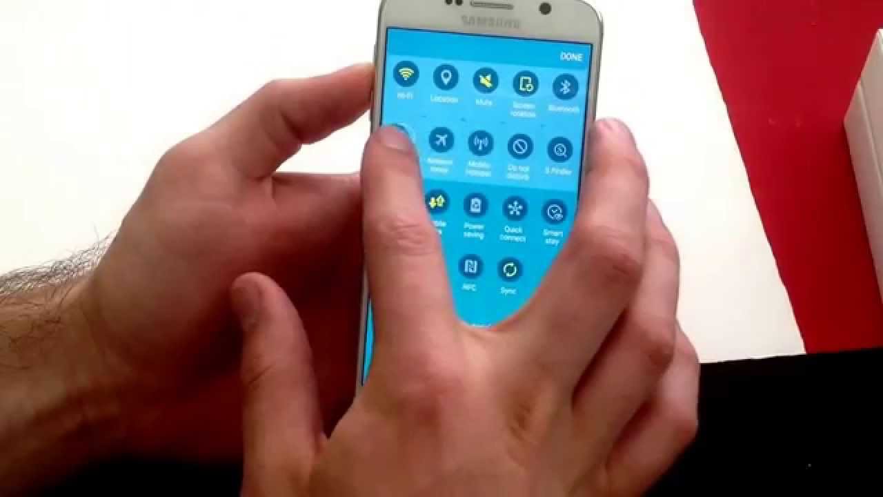 Samsung Galaxy S6 - How to turn the flashlight on/ off ...