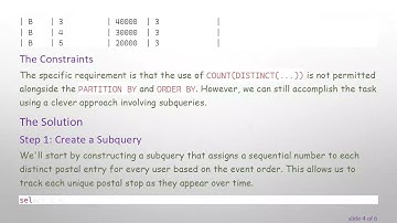 How to Count Distinct Values with Partition By and Order By in Snowflake SQL