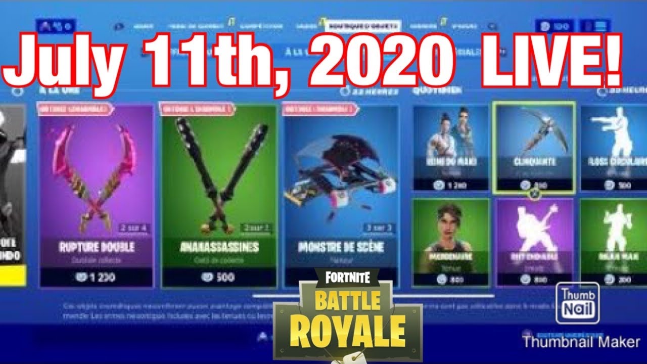 NEW FORTNITE ITEM SHOP COUNTDOWN! (July 11th, 2020) (NEW FORTNITE ITEM SHOP LIVE TODAY)