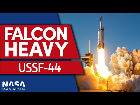 SpaceX Falcon Heavy Launches USSF-44 Mission