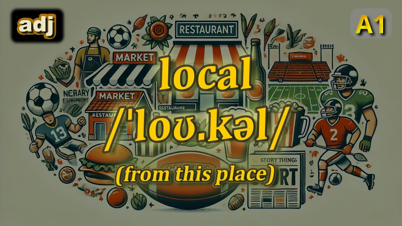 [adj] Local meaning (from this place) with 5 examples - YouTube