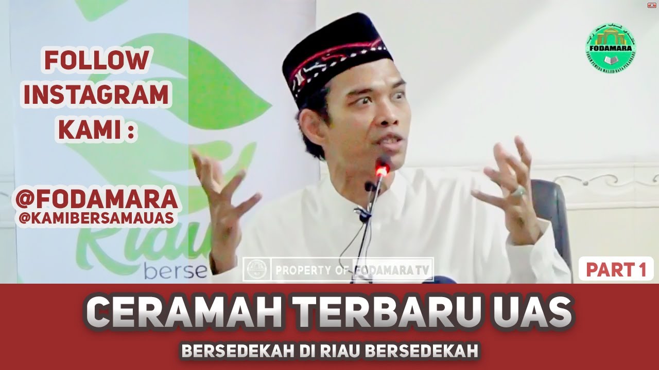 Ceramah Terbaru Ustadz Abdul Somad Sedekah Part 2 Youtube