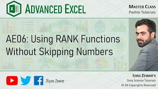 AE06 Using RANK Functions Without Skipping Numbers