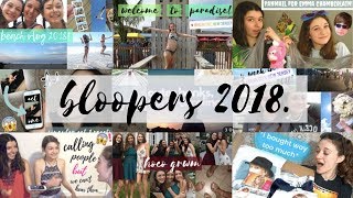 you weren't supposed to see this... bloopers 2018! || Haley Rose