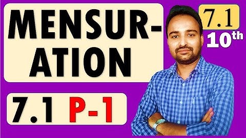 Chapter 7 Mensuration | Class 10 | Practice Set 7.1 Part 1