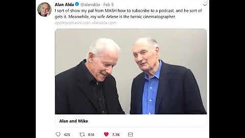 Alan Alda Shows Mike Farrell How to Subscribe to a...
