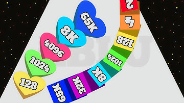 Cube Arena 2048: Merge Numbers Grow Up Gameplay ( Cube Zone io )