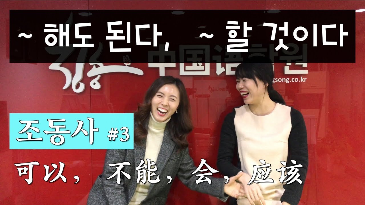 [안태정쌤 중국어 문법] 조동사 : ~ 해도 된다(허락), ~할 것이다(추측)