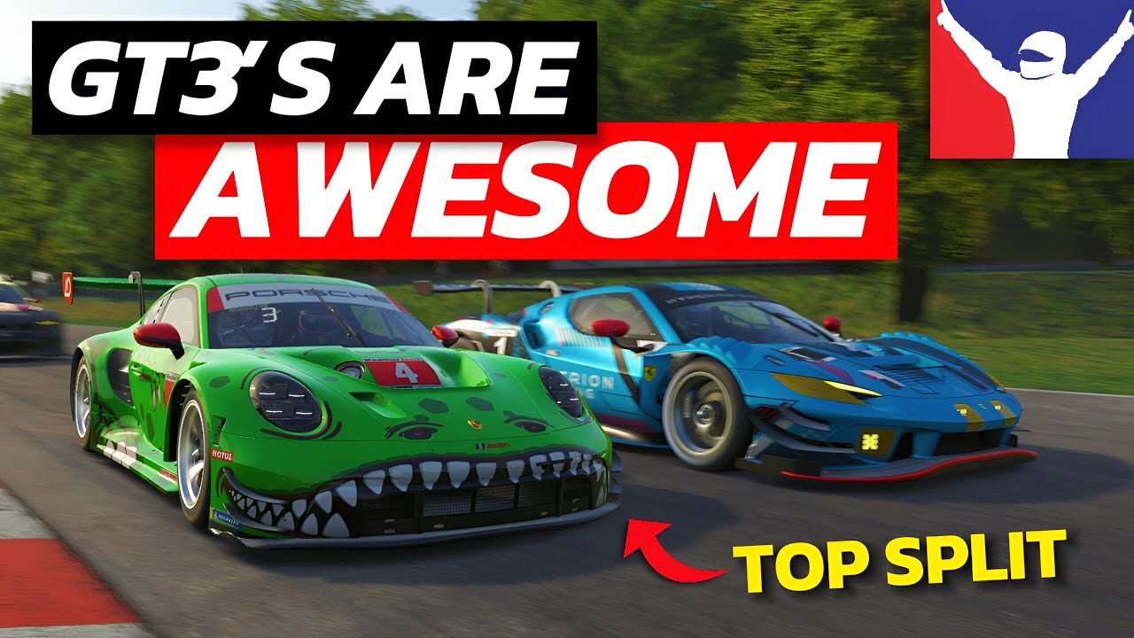 iRacing's GT3's at Summit Point! Great Racing!!
