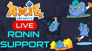 [LIVE] AXIE INFINITY - RONIN PHASE 2 SUPPORT! BEST CUSTOMER SUPPORT IN THE WORLD!