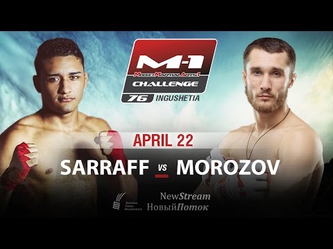 Fabricio Sarraff will face Sergey Morozov on M-1 Challenge 76, April 22