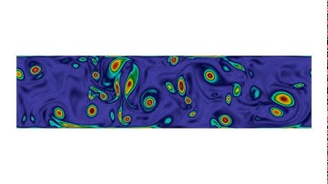 Low-viscosity fluid impacting a blade: cascaded lattice Boltzmann simulations